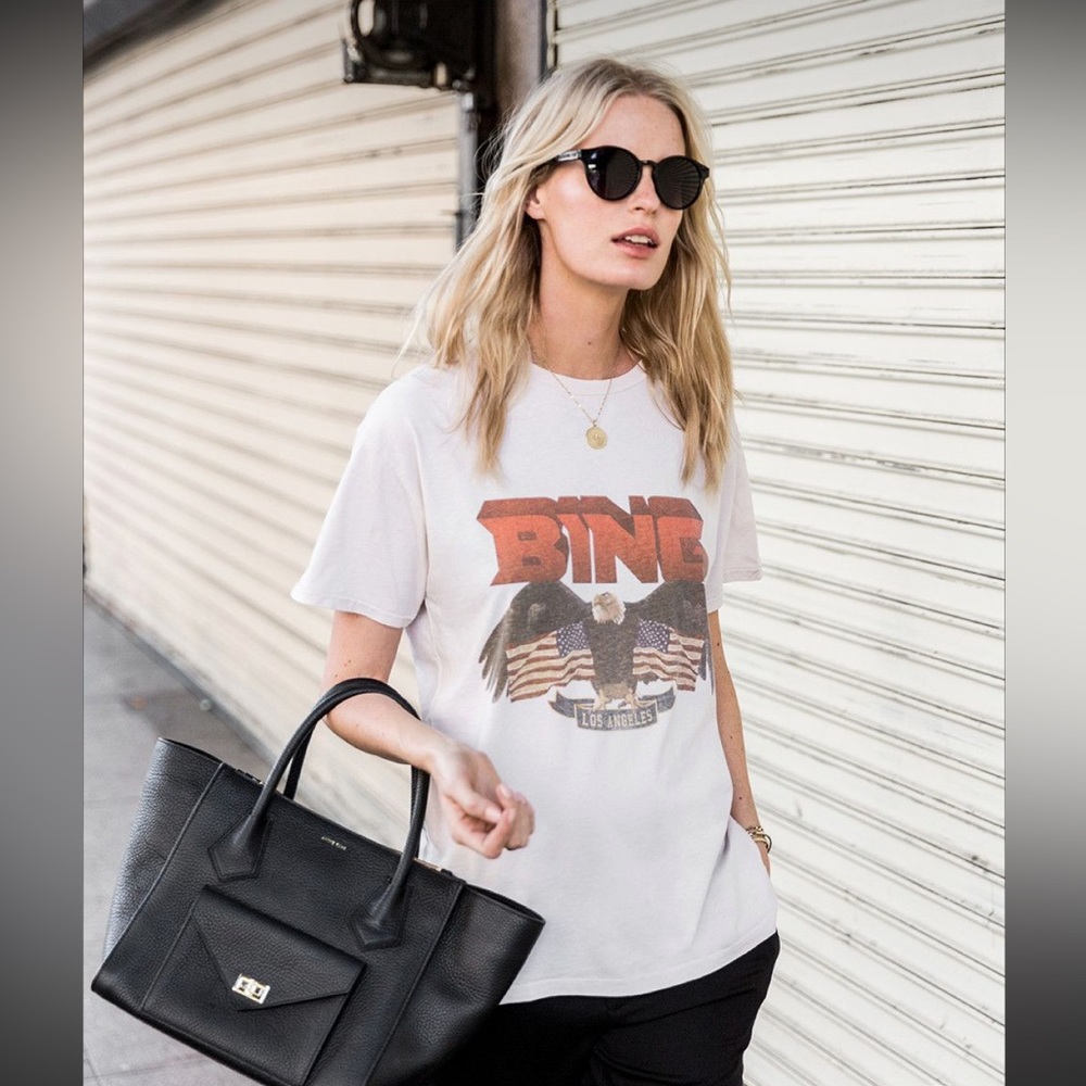 EUC ✨ SOLD OUT Anine Bing vintage eagle tee shirt - large